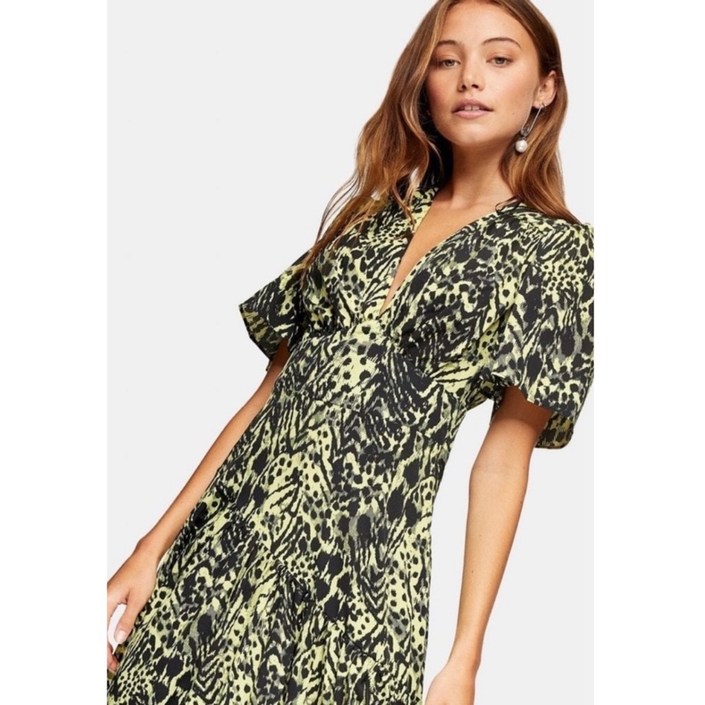 TOPSHOP Animal Print Dress | Size 6 | NWT